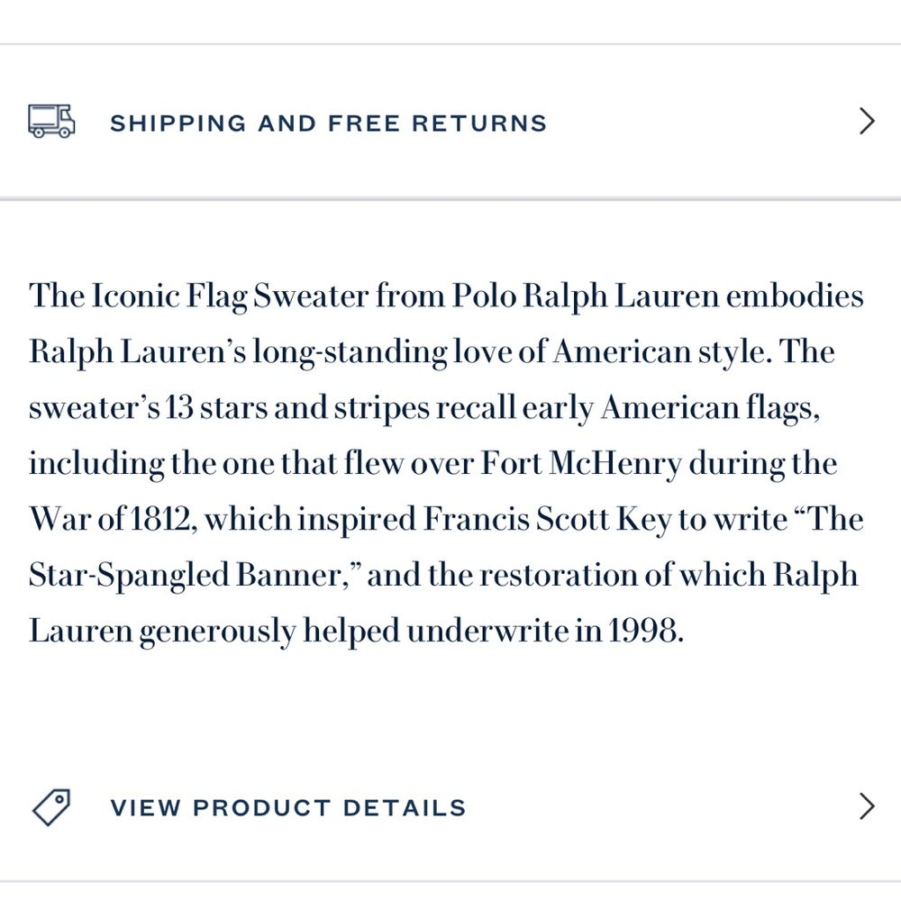 Ralph Lauren Flag Sweater - Picture 6 of 6